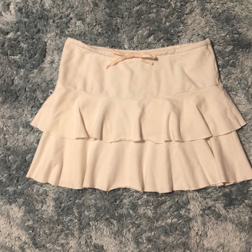 🌸Express White Ruffled Skirt
